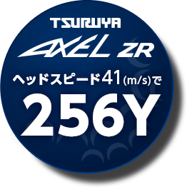 TSURUYA AXEL ZR ヘッドスピード41(m/s)で 256Y