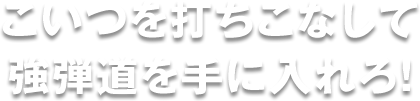 こいつを打ちこなして強弾道を手に入れろ！